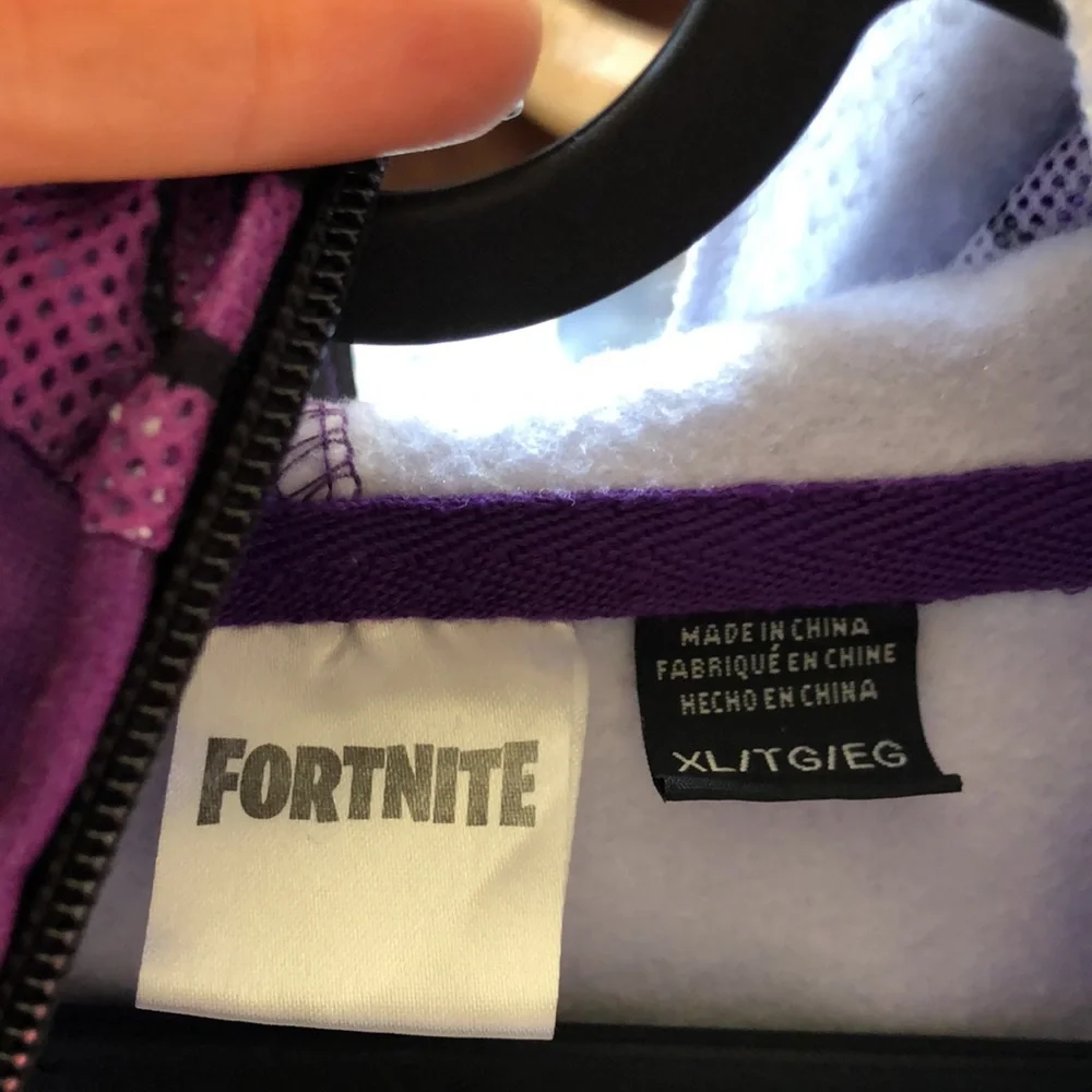 Fortnite youth full zip zipper‎ hoodie jacket XL